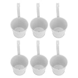 10Pcs Hanging Flower Pots with Removable Hooks Outdoor Indoor Plants Metal Buckets Wall Fence Home V1294-YM0901-3111240243112