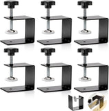 6 Pack C Clamps, 2 Inch Drawer Front Installation Clamp, Heavy Duty Cold Rolled Steel Desk Fixing V1259-DP01-A-989