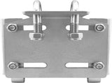Stainless Steel Horizontal Stanchion Rail Mount Anchor Bracket, Fluke Bracket Rugged Durable High V1259-DP01-A-1314