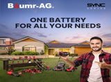 BAUMR-AG 20V 2Ah SYNC Lithium-Ion Battery, Replacement or Spare Battery, Rechargeable V219-TOLBATBM202A