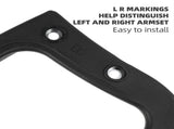 2 Pcs Chair Arm Accessories Arms Heavy Duty Gaming Velvet Office Black V1192-AZ-W-34267
