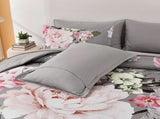 Grey Blush Peony Garden Comforter Quilted Doona Set V745-AB011070AJ3