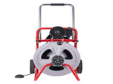 Drain Cleaner Machine 30m x 13mm, Auto Feed Sewer Snake Drain Auger on Wheels, Portable Drain V952-ZDJJKLSGDSTJXZPK9002V3