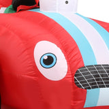 Santaco Christmas Inflatable 2.4M Santa Racing Sleigh INFL1052