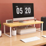 SOGA 2X 40cm Wood Computer Monitor Elevated Stand Desktop Support Station Rack LEVEL003X2