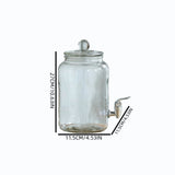 Thickened Glass Drink Dispenser Beverage Juice Jar for Water, Wine, and Drink Storage and Serving V1366-AZ2-W-12949