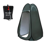 Pop Up Portable Privacy Shower room Tent &20L Outdoor Camping Water Bag Camp Set - green V610-POPSHOTEN-GE-WIN-20L