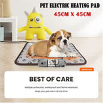 Pet Electric Heating Pad Heated Mat Warmer Blanket Bed for Dog Cat Puppy 45x45CM V201-W12991197