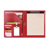 Conference Folder Leather Clipboard Folder Business Document Organizers with Clipboard Multi Pocket V1370-AZ4-12923