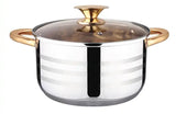 Kaisa Villa 5.8 Litre Casserole Pot Stainless Steel Induction Cooking Stock Stew V563-KV-1024