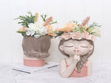 Fairy Flower Pot Small Succulent Pot Resin Living Room Dried Flower Decorative Planter V1294-YM0523-220107DJ02-2