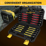 ELEAD 35Pcs Magnetic Nut Driver Bit Set Metric SAE 1/4" Hex Drill CR-V Steel V465-AU-70136