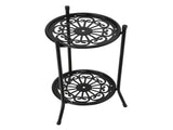 2Tier Metal Plant Stand Flower Pot Holder Display Shelf Rack Home Decoration Garden V1294-YM0901-3111210013911
