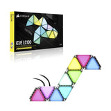 Corsair iCUE LC100 Case Accent Lighting Panels - Mini Triangle - 9x Tile Expansion Kit V1202-V2-CAC-ICUE-LC100-EXP