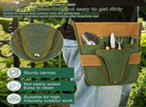 Garden Tool Bag, Wear Resistant Canvas Material, for Gardening, Construction, Woodworking and Other V1369-AZ3-W-12593