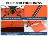 Weisshorn Beach Tent 3-4 Person Pop Up Sun Shade UPF 50 Automatic Outdoor Orange TENT-C-BEA-4-OR