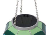 Hanging Solar Lantern Decoration Iron Solar Hanging Light Lamp for Garden Yard Patio Outside Striped V1294-YM0901-3111240201311