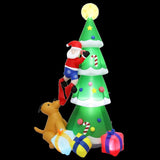 Santaco Inflatable Christmas 2.4M Xmas Tree Santa Claus INFL1055