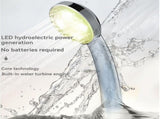 LED Shower Head Battery-Free Shower Head Glowing Shower Head Air Injection - Silver - Size Seven V1106-DSZ-SHOWER2-001-SLR-SEVEN-COLORVARIABLELIGHT