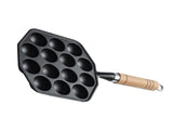14 Hole Takoyaki Maker Grill Pan Cast Iron Nonstick Octopus Meat Balls Mould Baking Plate for Home V1294-YM0901-3118240108011