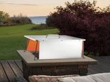 Fire Pit Heat Deflector, 645x645x370 mm Square Outdoor Burner Cover, Stainless Steel Bonfire Camping V952-HKGRZFX25YC0ER15N001V0