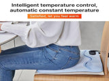 Electric Graphene Foot Warmer Dual Side Foot Heating Pad Under Desk 15.7x15.7in Multifunctional Soft V1294-YM0901-H48722LBL-US