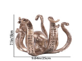 Multi-Functional Octopus Sculpture Decorative Resin Cup Holder & Jewelry Organizer, Unique Home V1107-CS-ZYSZBJT
