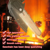 6" Cordless Electric Chainsaw in Blue - Portable Handheld Wood Cutter V178-59148