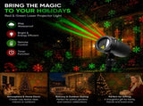 Outdoor Waterproof Red Green Laser Projector Light, Multi Pattern Christmas Halloween Yard Lamp, V1221-XM-LB2522-GM95