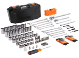Mechanics Tool Set and Socket Set 1/4in 3/8in Drive 145 Pcs SAE and Metric V952-JXGJTZ1438SAEUVL7V0