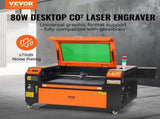 80W CO2 Laser Engraver, 500 x 700 mm, 19.7 IPS Laser Cutter Machine with 2-Way Pass Air Assist, V952-YTSDKJACCO270S9X2V3
