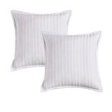 Bianca Pair of Evora White European Pillowcases V442-BCA-PILLOWC-EVORA-WHITE-EU