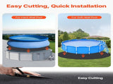 21ft Round Pool Liner Pad, Pool Liner Pad for Above Ground Swimming Pools, Extra-Thick Pool Mat, V952-DSYYCDDROUNDK28J1001V0