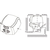SUPERCHARGE Stainless Steel Hand Dryer 800W V959-DAHD0063