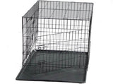 YES4PETS 24' Collapsible Metal Dog Rabbit Crate Puppy Cage Cat Carrier With Divider V278-CR24WDIVIDER