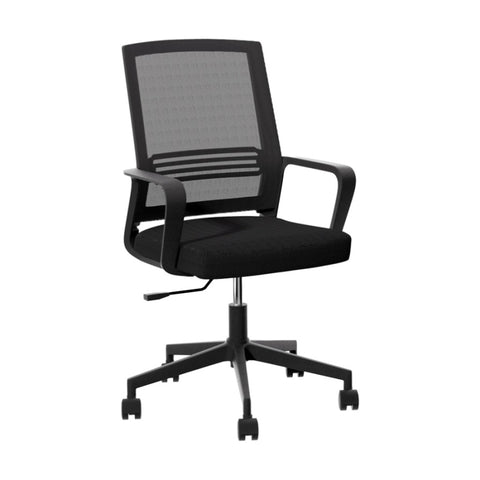 Artiss Mesh Office Chair Computer Gaming Desk Chairs Work Study Mid Back Black OCHAIR-K-MESH-BK