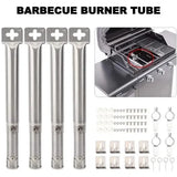 4 Pack Adjustable Stainless Steel Gas Grill Burner Tubes Most Propane Grills, Replacement Parts V1189-LC-HW-00417