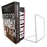 16 Pieces Bookends,Clear Acrylic Bookends for Shelves,Heavy Duty Book Ends and Desktop V1366-AZ2-W-07173