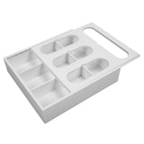 Food Storage Bag Container Bamboo Polished Finish Drawer Design Food Bag Storage Box for Kitchen V1294-YM0523-3118220069212