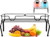 Metal Beverage Dispenser Stand for Parties Double Drink Stand Dispenser Holder Stand for Glass Jar V1258-DP02-C-2819