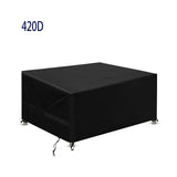 Waterproof Garden Furniture Cover 420D Oxford Windproof Anti UV Table Protector, 180 x 120 x 74cm V1237-ZY-522-0060