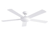 Devanti 52'' Ceiling Fan 5 Blades DC Motor w/Light w/Remote White CF-C-52-5B-986-WH