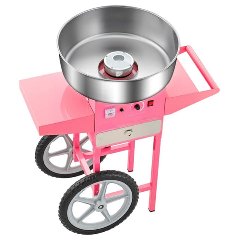 VEVOR Electric Cotton Candy Machine with Cart, 1000W Commercial Candy Floss Maker with 52cm in V952-HCDRMHTJFSWGBY4LWV3
