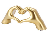 Heart Hands Sculpture Resin Aesthetic Gesture Decoration Modern Heart Sign Statue Art Figurine for V1294-YM0901-3115250004911