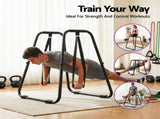 Everfit Dip Station Parallel Bars Heavy Duty Home Gym Stand Calisthenics Black PUB-A-SH01-BK