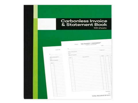 12 x 100 Pages Carbonless Invoice Book and Statement V278-52742