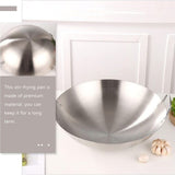 1 Pcs Large Stainless Steel Wok, Hand Hammered Carbon Steel Wok, Stainless Steel Wok Frying Pan Dual V1192-AZ-W-23987