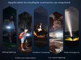 Rechargeable LED Flashlight - Military Flashlight - 5000 lumens - 26650 rechargeable battery - 6 V1188-MS-313-0535