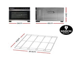 Devanti Food Dehydrator 6 Tray Fruit Dryer Jerky Maker With Stainless Steel Rack FD-E-RACK-306