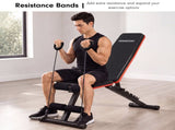 Powertrain Adjustable Weight Bench w/ Incline Decline and 7 Backrest Positions WBD-DDS-03M